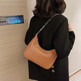 PU Leather Women Shoulder Big Pockets Bags Crossbody High Capacity