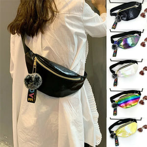 Women Colorful Waist Fanny Pack Belt Bag Girls Pouch Hip Bum Bag
