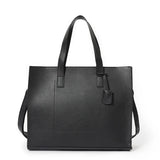 Men's PU Leather Tote Bag Single Shoulder Bag Handbag Briefcase Business Bag