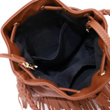 Newhotstacy Bucket Bag Ladies Handbag with Tassel Lace