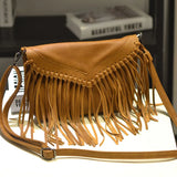 Stylish Envelope Tassel Shoulder Bag