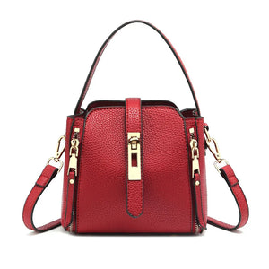 Newhotstacy Bag 06022021 Ladies Mini Phone Bag Litchi Grain Bucket Bag