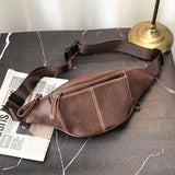 Men's Small Chest Bag Retro Mobile Single Shoulder Bag Waist Bag