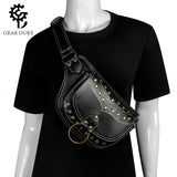 Stylish Crossbody Bag for Women, Punk Waist Bag