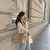 Newhotstacy Ladies Flip Bag PU Single Shoulder Messenger Bag