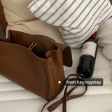 Newhotstacy Ladies Flip Bag PU Single Shoulder Messenger Bag