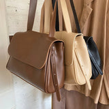 Newhotstacy Ladies Flip Bag PU Single Shoulder Messenger Bag