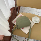 Semicircle Mini Saddle Bag in Milk Color