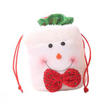 Christmas Candy Holder Bag Plush Toilet Roll Paper Cover Decor