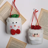 Christmas Candy Holder Bag Plush Toilet Roll Paper Cover Decor