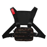 Oxford Cloth Chest Rig Bag Hip Hop Multi-functional Harness Chest Waist Pack