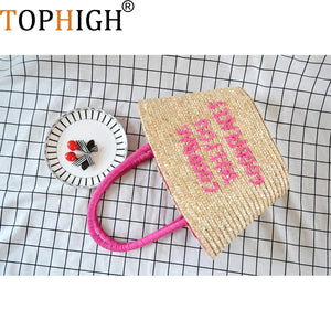 Tassel Beach Purse Casual Tote Straw Bag Female Messenger Bag