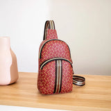 Women Chest Pack Bags Sling Crossbody Shoulder Chest Bag Girls PU Leather