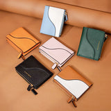 Women's PU Wallet Zipper Purse Mini Money Pouch