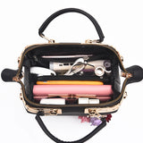 Newposs Embroidery Flower Shoulder Bag Women's Handbag