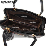 Newposs Casual Plaid Shoulder Bag Stitching Wild Messenger Female Totes