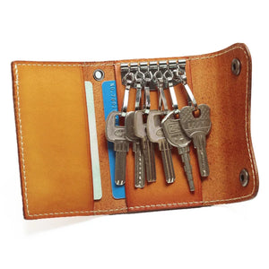 Leather Keycase Holder key organizer wallet for keys