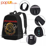 David Coverdale Punk Rock Backpack Large Capacity Travel Swimming Gym Bag