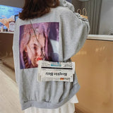 Newspapers Print Clutch Bag Envelope Shoulder Purse Evening Wallet