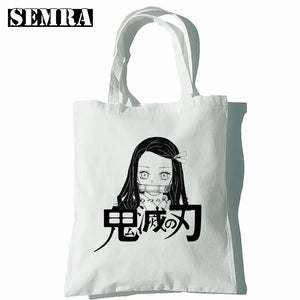 Nezuko Chibi Kimetsu no Yaiba Canvas Tote Bag
