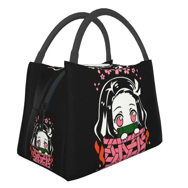 Nezuko Kamado Kimetsu No Yaiba Insulated Lunch Tote Bag