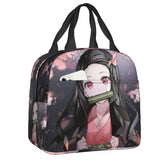 Nezuko Kimetsu No Yaiba Insulated Lunch Bag Reusable Anime Cooler Thermal Tote