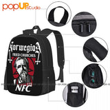 NFC Norwegian Fried Churches Backpack Large Capacity Gym Beach Bag