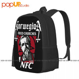 NFC Norwegian Fried Churches Backpack Large Capacity Gym Beach Bag