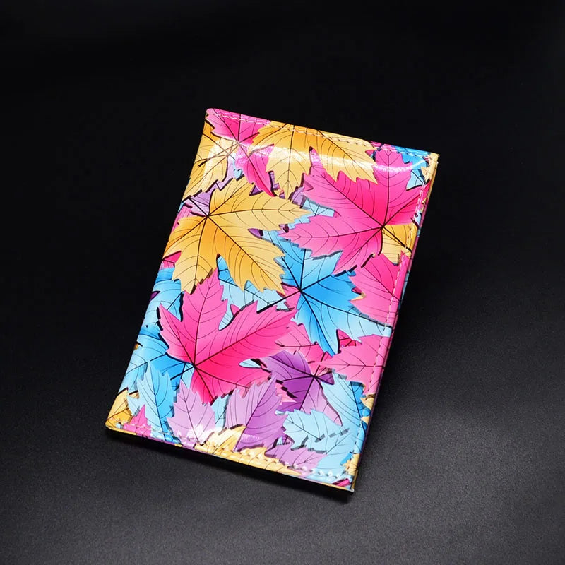 Passport Cover for Women Soft PU Leather Travel Case
