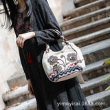 Hot Printed Small Women Backpack Embossing Lady Multi-use Bag