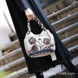 Hot Printed Small Women Backpack Embossing Lady Multi-use Bag