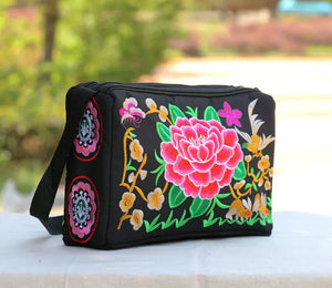 Floral Embroidered Small Shoulder&Crossbody bags