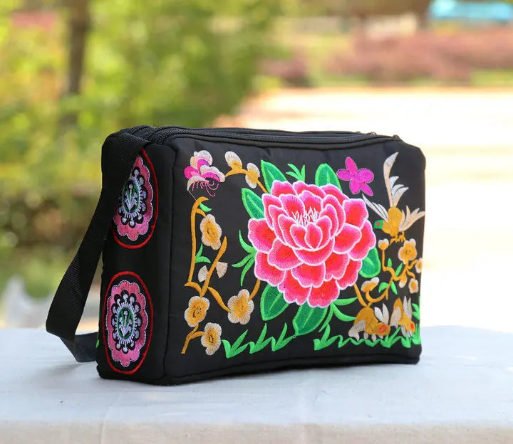 Floral Embroidered Small Shoulder&Crossbody bags