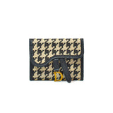 Retro Contrast Folding Clutch Bag Women's Purse Short Wallet