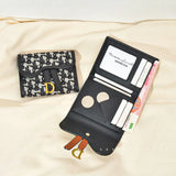 Retro Contrast Folding Clutch Bag Women's Purse Short Wallet