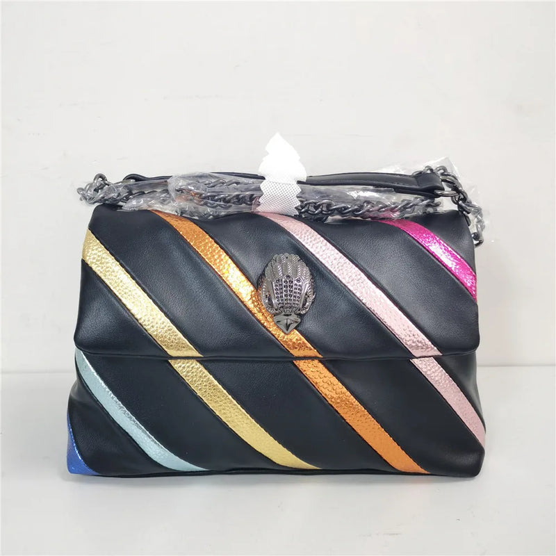 Rainbow Line Stitching Chain Bag Women's Messenger Bag