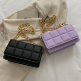 Rhombus Women Bags Texture Shoulder Bag Leather Handbags