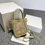 Niche Sense Straw Bag Women's Summer Personality Messenger Bag