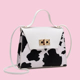 Niche Texture Women's Handbag Summer Ins One-shoulder Messenger Cow Pattern