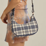 Plaid Crescent Armpit Handbag - Spring Women's Bag