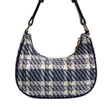 Plaid Crescent Armpit Handbag - Spring Women's Bag