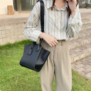 Women's Vegetable Basket PU Leather Shoulder Bag