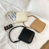 Summer Retro PU Leather Messenger Bag Bucket Bag