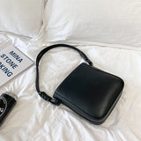 Summer Retro PU Leather Messenger Bag Bucket Bag