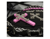 Gothic Style Heart-shaped Rivet Shoulder Bag