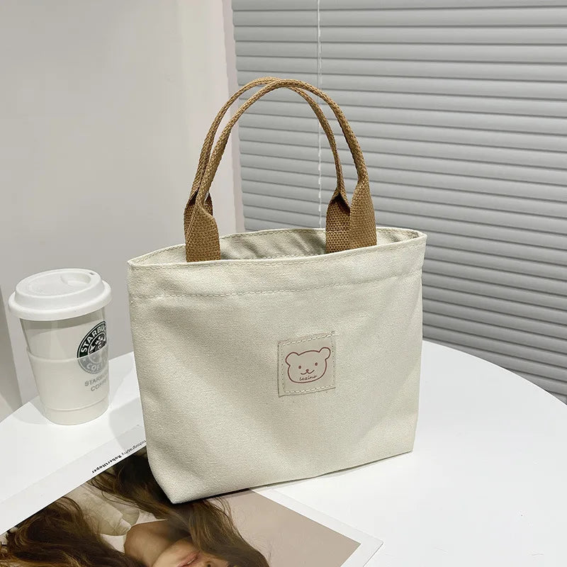 Small Japanese Canvas Portable Bag Large Capacity Convenient Bag