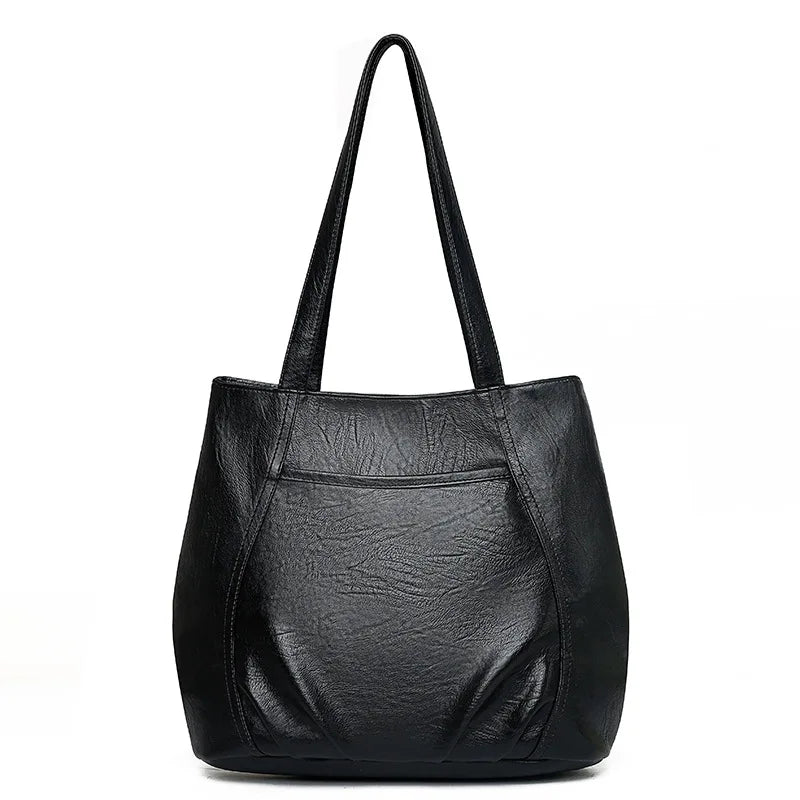 Texture Print Single Shoulder Bag Large Capacity Tote Women's Bags