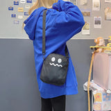 Cute Cartoon Ghost Crossbody Shoulder Bag for Women