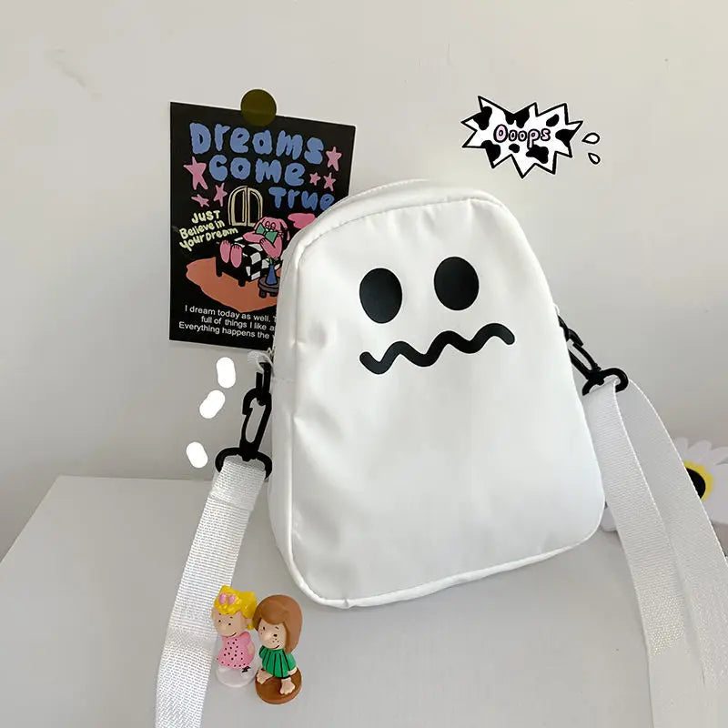 Cute Cartoon Ghost Crossbody Shoulder Bag for Women