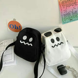 Cute Cartoon Ghost Crossbody Shoulder Bag for Women